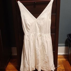 Jcrew white cotton dress
